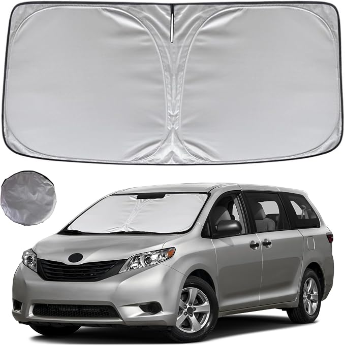 KAYZT Windshield Sun Shade for 2011-2020 Toyota Sienna Mini Van Foldable by KAYZT