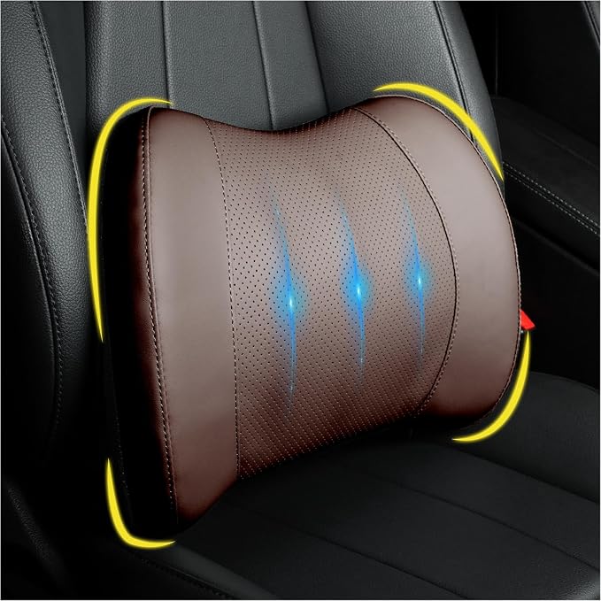 Lumbar Support Pillow for Car, Memory Foam Lumbar Pillow for Lower Back Pain by LoftyAim