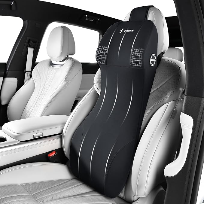 FLORICH Lumbar Support with Car Headrest Pillow 2-in-1 Memory Foam Car Seat by FLORICH