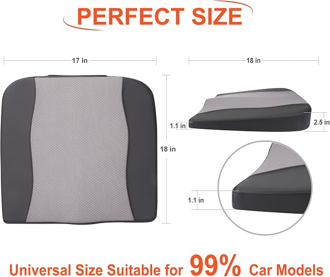 Car Seat Cushion, Comfort Memory Foam Car Cushions - Image 7
