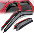 Auto Dynasty Set of 4 Carbon Fiber Pattern Window Visors Compatible by AutoDynasty