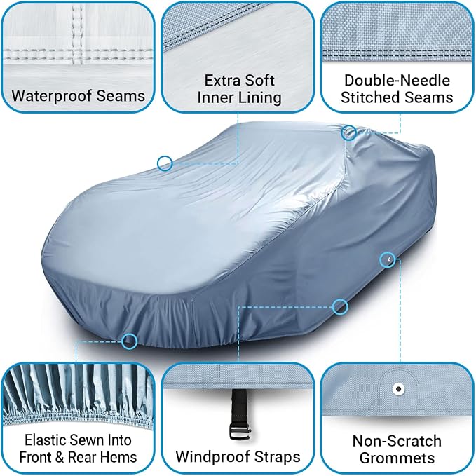 iCarCover Premium Car Cover for 1936-1958 Buick Century 2-Door, 4-Door Heavy - Image 2