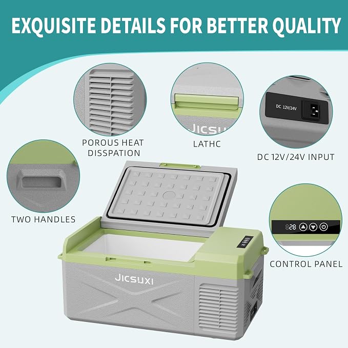12V Car Refrigerator, 17 Quart Portable Freezer 12 Car Fridge Compressor - Image 5