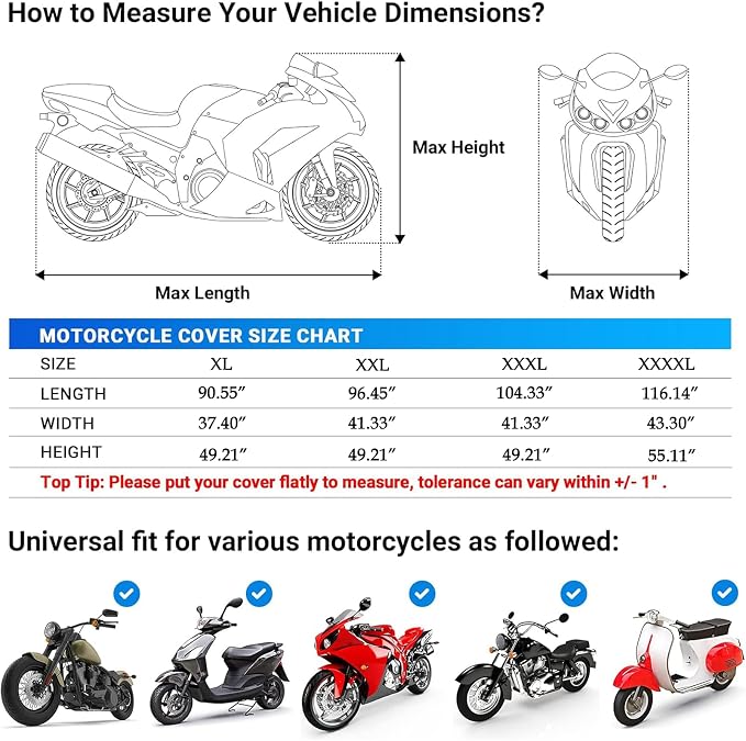 Motorcycle Cover, 210D Oxford Cloth, - Image 7