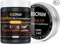 12oz Leather Recoloring Balm & 3.4oz Mink Oil Leather Conditioner kit, Dark by BSCPAM