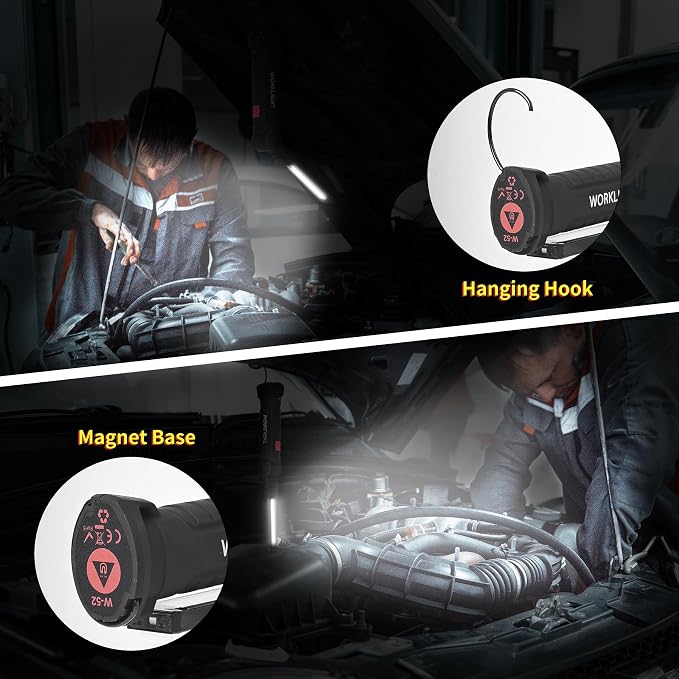Suranew LED Worklight Flashlight, COB Rechargeable Work Lights - Image 5