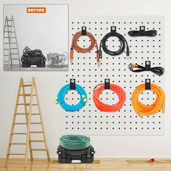 Heavy-Duty Storage Straps，Extension Cord Holder Organizer Variety Pack Holds - Image 4