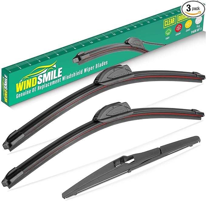 26" 16" 10" Windshield Wiper Blades Replacement by WINDSMILE