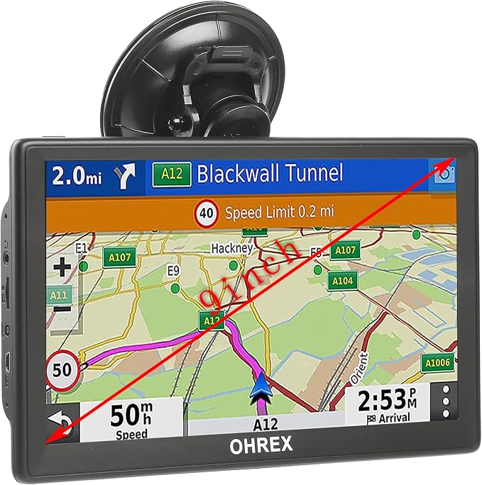 N900 GPS Navigator for Truck Car, 9 inch GPS Truck Driver Commercial, Trucker by OHREX