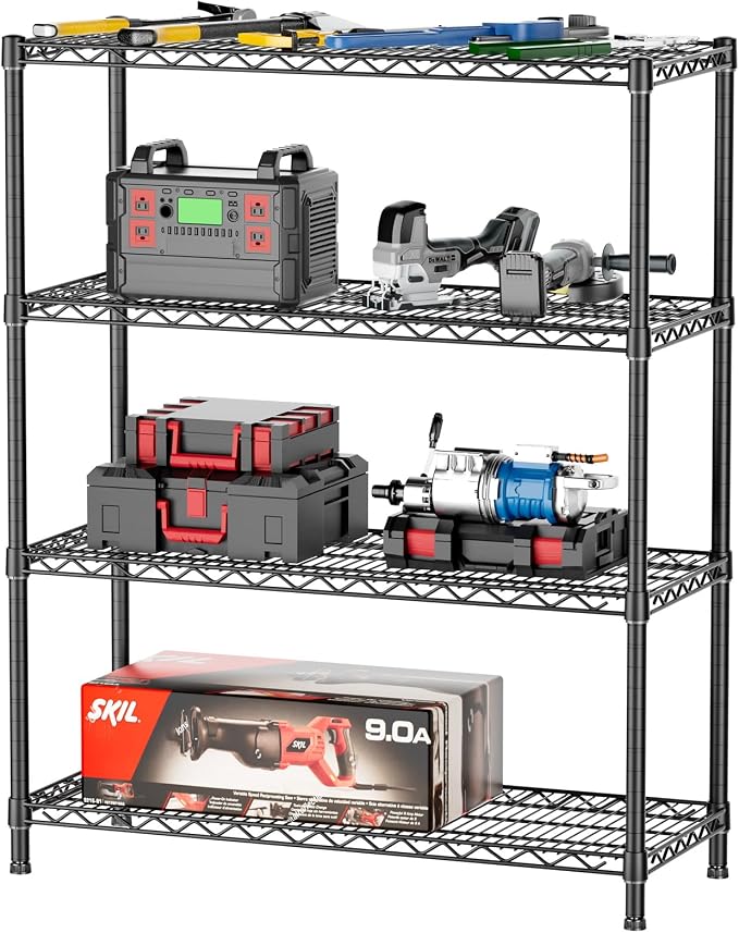 SINGAYE 4 Garage Heavy Duty Shelving Unit Kitchen Pantry Close Home Organizers by SINGAYE