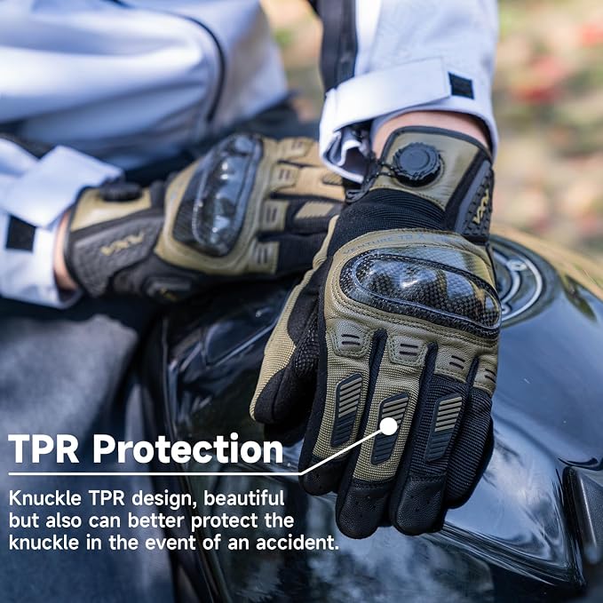 VXW High Protection Motorcycle Gloves - Image 3