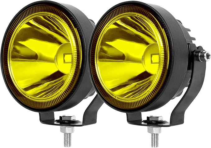 Led Pod Lights Spot Fog Lights Amber/Yellow 2Pcs 60W 4 Inch Work Auxiliary by SUFEMOTEC