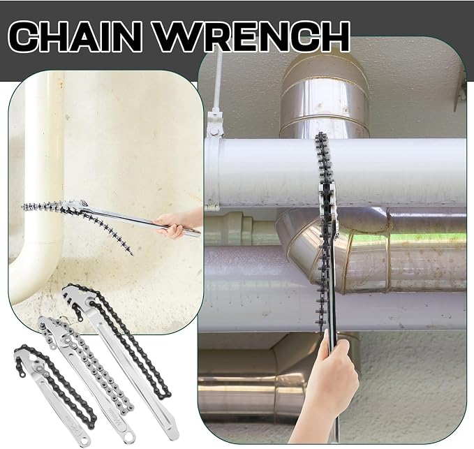 Lasnten 3 Pcs Large Reversible Chain Oil Filter Wrench - Image 5