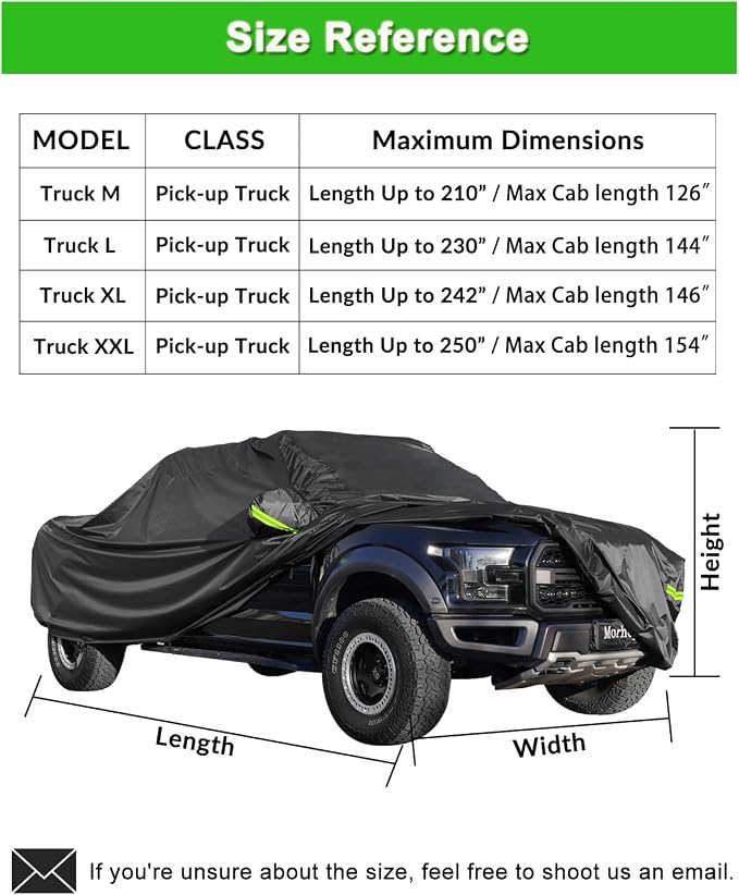 Pickup Truck Cover Waterproof All Weather, Outdoor Indoor Truck Protection Cover - Image 2