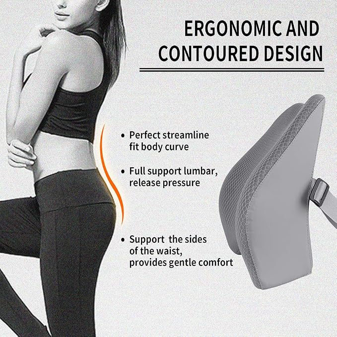 Memory Foam Lumbar Support Pillow - Image 3