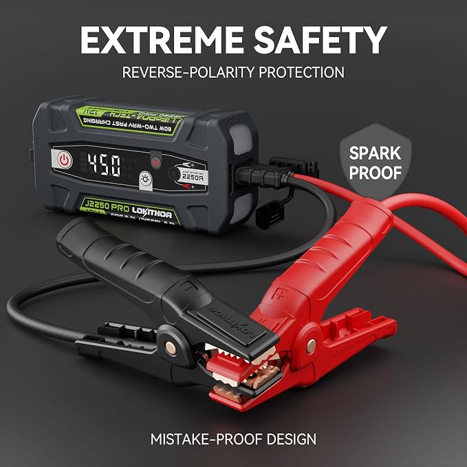 J2250 PRO Jump Starter with ConnectMax, 2250A LiFePO4 Car Starter Battery - Image 5