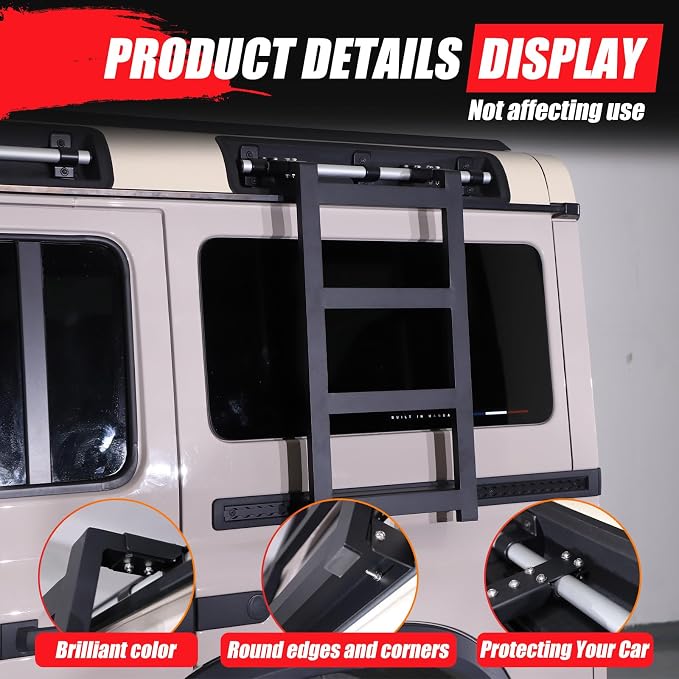 Car Roof Rack Ladder Side Access Ladder Compatible - Image 6