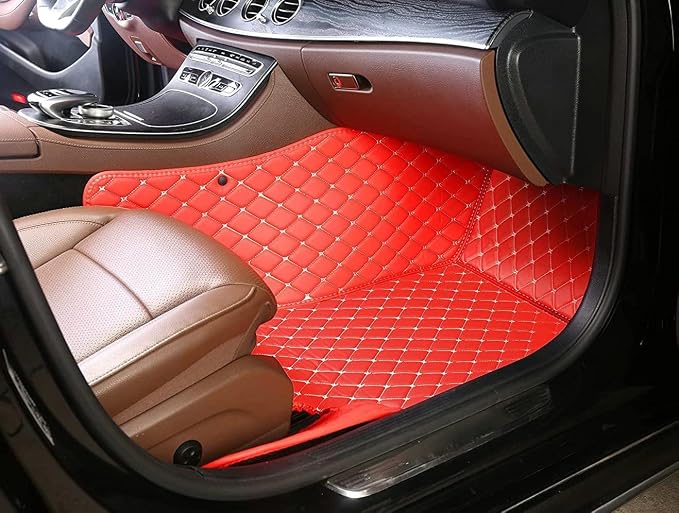 Custom Artificial Leather Waterproof All-Weather Car Floor Mats Fit - Image 5