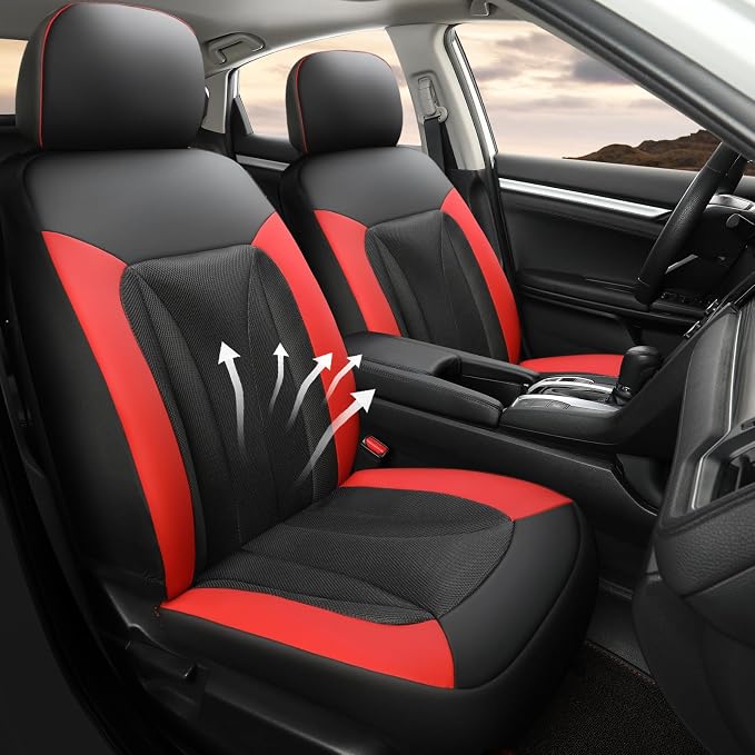 GIANT PANDA Front Seat Cover for Honda, 3D Air Mesh Bucket Car Seat Protectors - Image 2