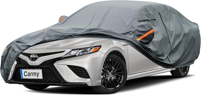 Premium Car Cover Custom Fit Toyota Camry/Solara, 16 Layers Heavy Duty Car by GUNHYI