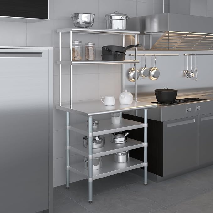 Amgood 24" x 36" Stainless Steel Work Table - Image 9