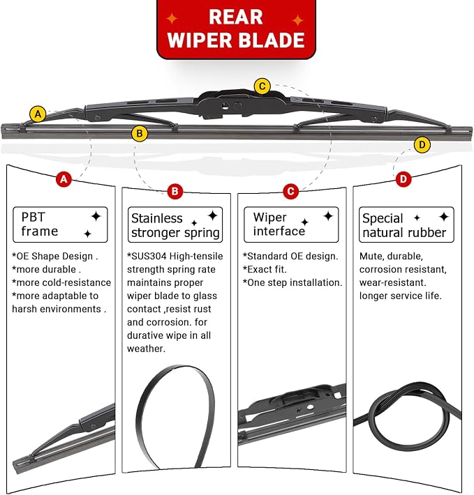 Windshield Wiper Blade Set Replacement - Image 6