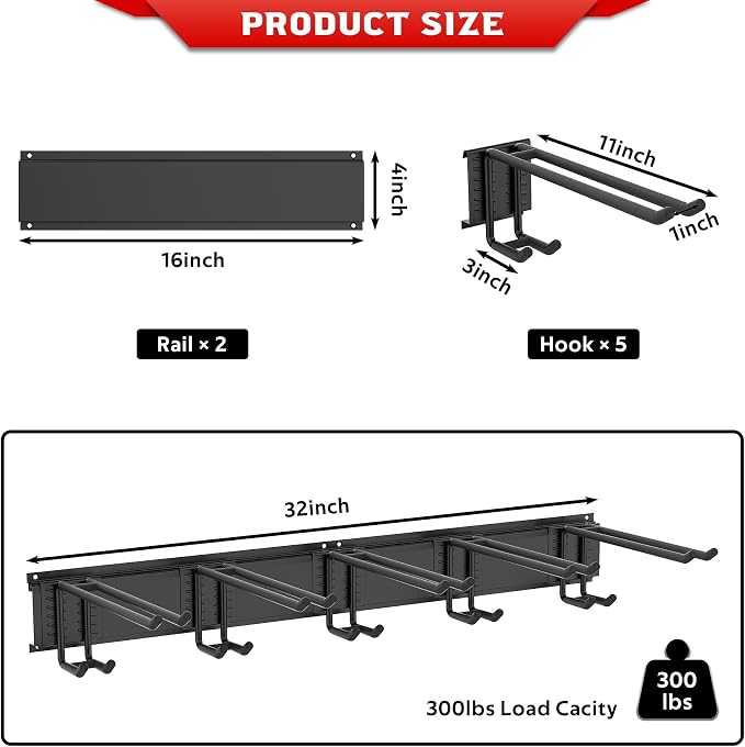 Ultrawall Ski Rack, Wall Mounted Ski Storage - Image 5