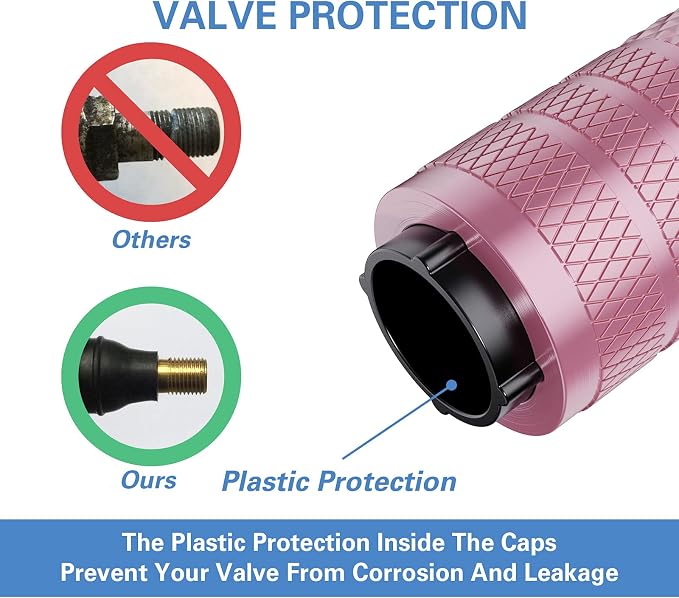 CKAuto Tire Valve Stem Caps, Anodized Aluminum Tire Valve Cap Set, Corrosion - Image 3