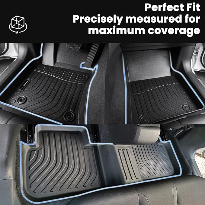AUXKO All Weather Floor Mats for Honda Civic 2022-2025 2026 Sedan Hatchback Si - Image 6