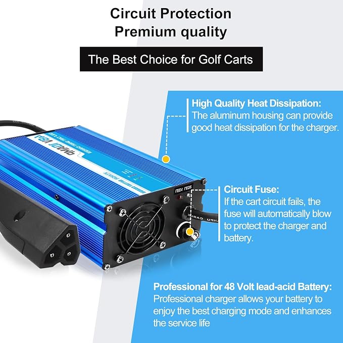 10 Amp 48 Volt Golf Cart Battery Charger - Image 6