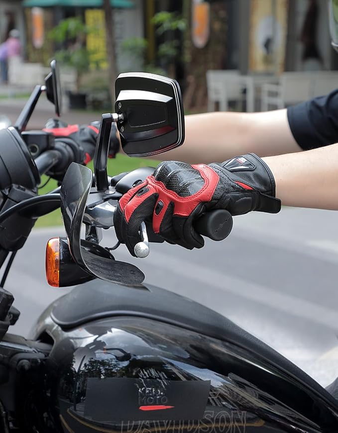 KEMIMOTO Sheepskin Leather Motorcycle Gloves - Image 6