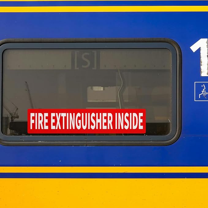 Madrigal Fire Extinguisher Inside Sticker Sign, Weatherproof & UV Protected - Image 7