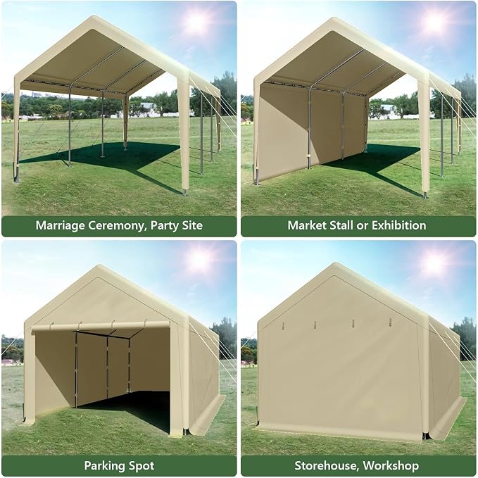 10x20 ft Heavy Duty Carport - Image 6