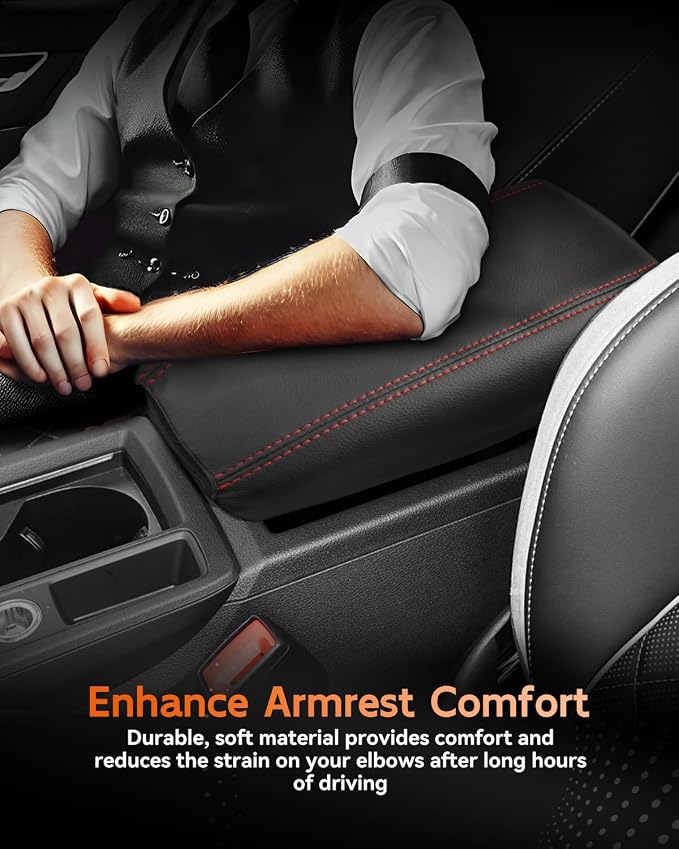 CDEFG for Audi Q3 2019-2025 Center Console Cover Armrest Cover for Q3 2020 2021 - Image 5