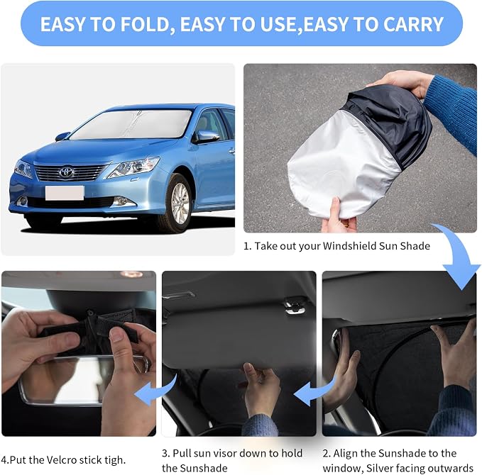 for Toyota Camry Sun Shade Sunshade Windshield Cover - Image 6