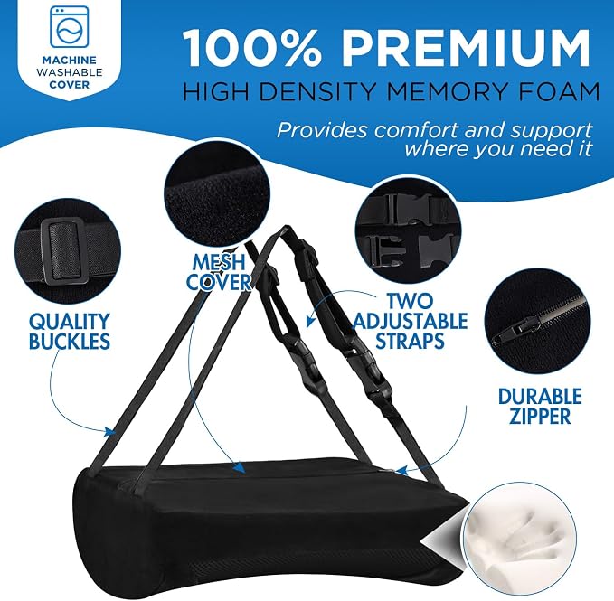Lumbar Support Pillow for Office Chair Car, Gaming Chair Lower Back Pain Relief - Image 3