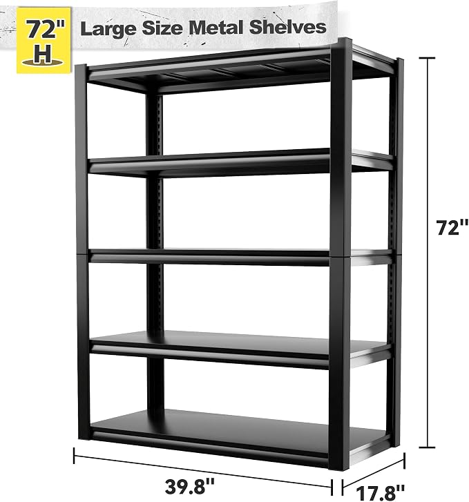 REIBII Garage Shelving Heavy Duty Garage Storage Shelves, Extra Large - Image 3