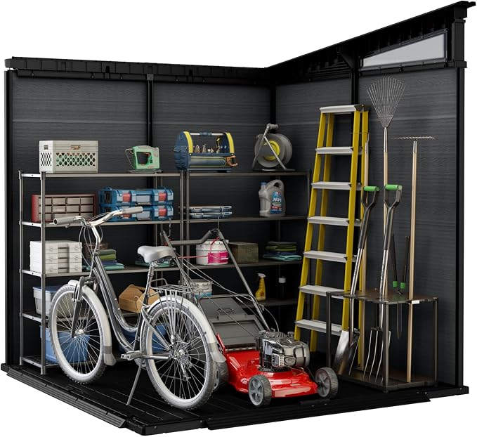 Keter Cortina 9x7 Ft All-Weather Storage Shed - Image 7