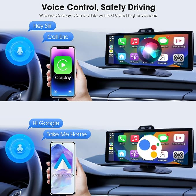 9.26" Wireless CarPlay & Android Auto Screen - Image 4