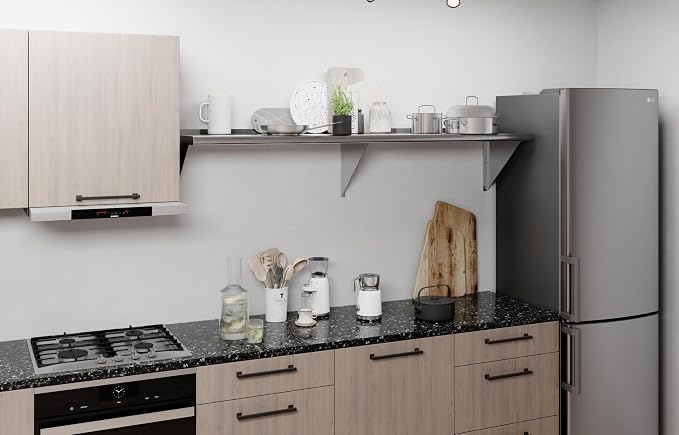 AmGood 72" Long X 16" Deep Stainless Steel Wall Shelf | NSF Certified | - Image 7