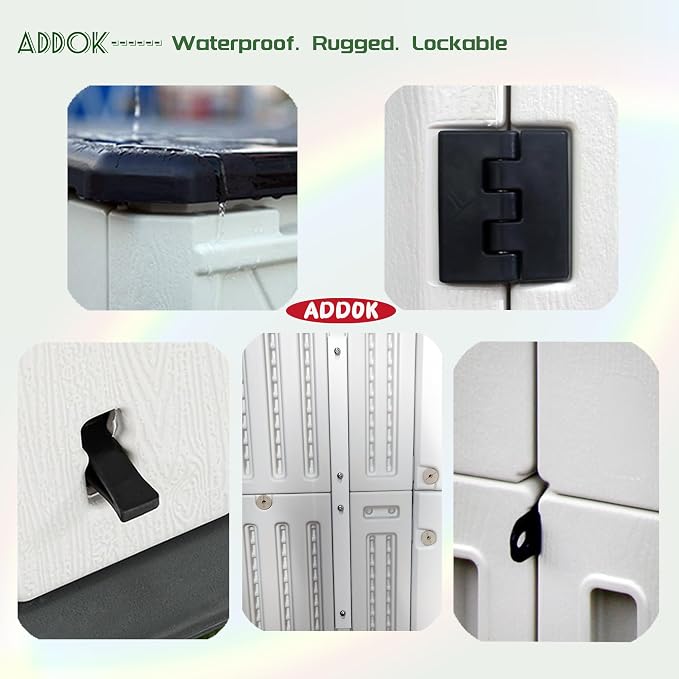 ADDOK Vertical Outdoor Storage Shed - Image 4
