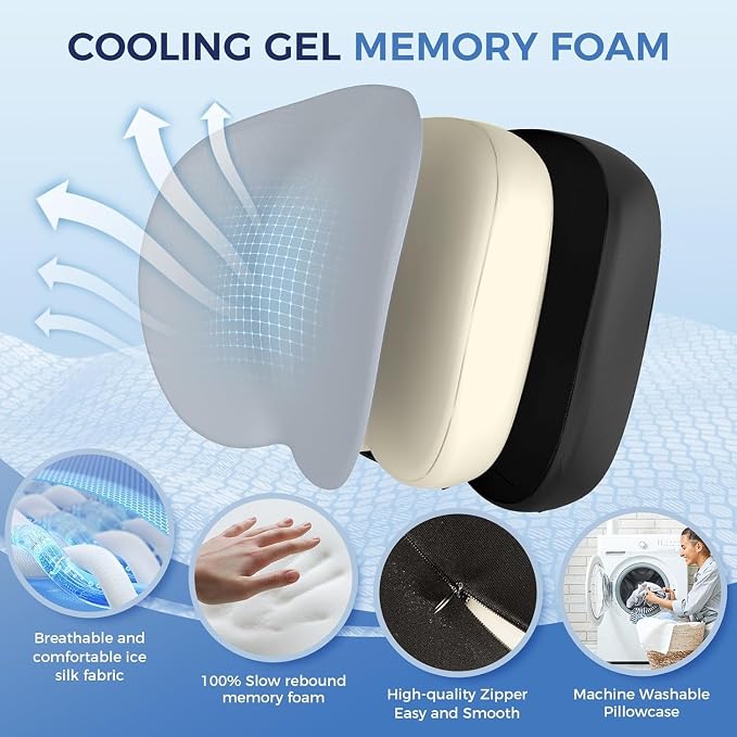 Lumbar Support Pillow for Office Chair, Memory Foam Lumbar Pillow for Lower - Image 3