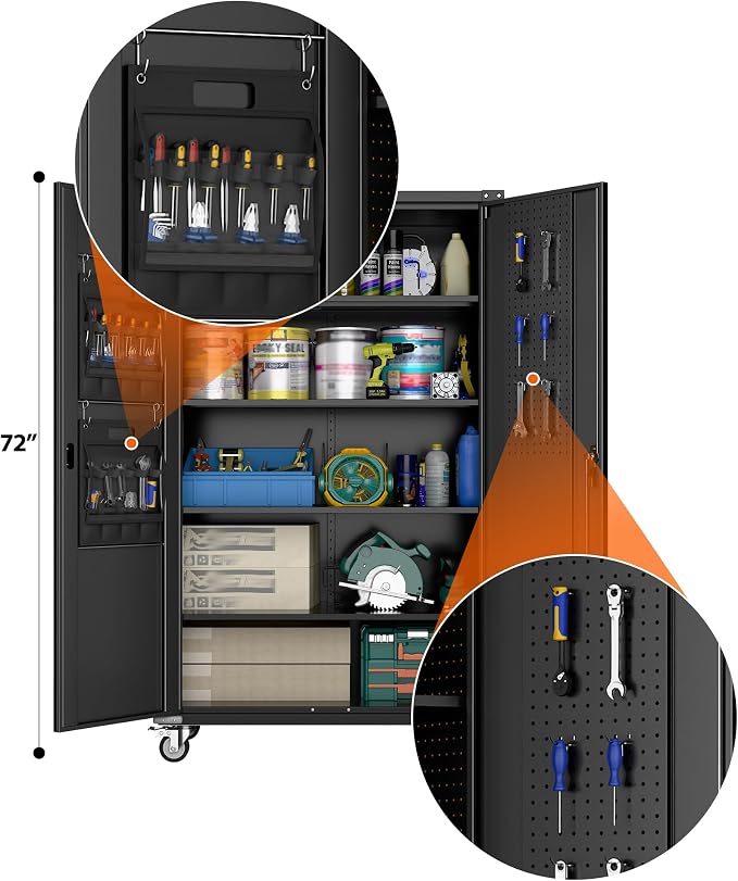 72" H Wide and Deep Garage Storage Cabinet - Image 2