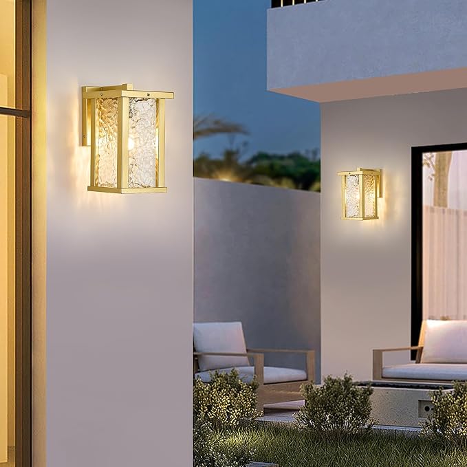 Outdoor Wall Sconce E26 Base Metal Frame - Image 6