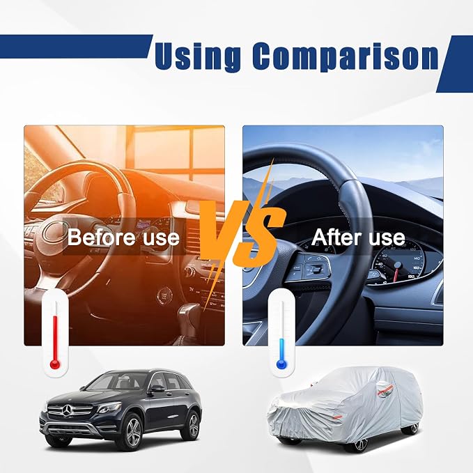 Kayme 6 Layers SUV Car Cover Custom Fit - Image 4