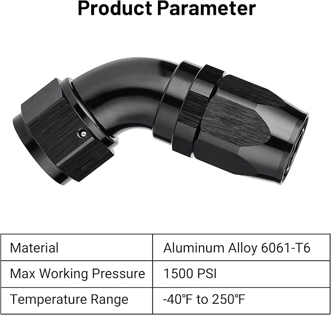 EVIL ENERGY 12AN 60 Degree One Piece Full Flow Hose End Fitting Swivel - Image 3