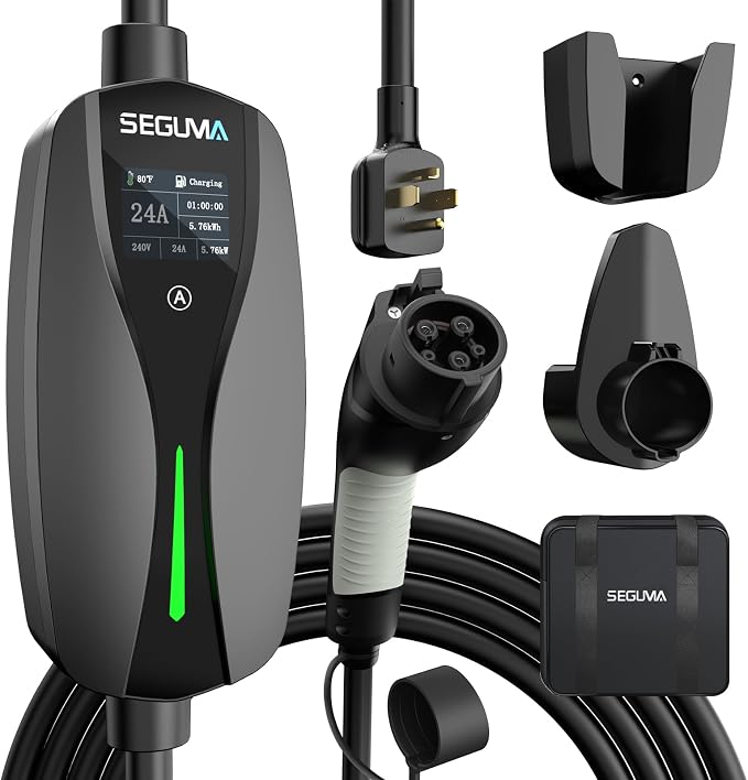NEMA 14-30 Level 2 EV Charger, Electric Vehicle Portable Charger by Seguma