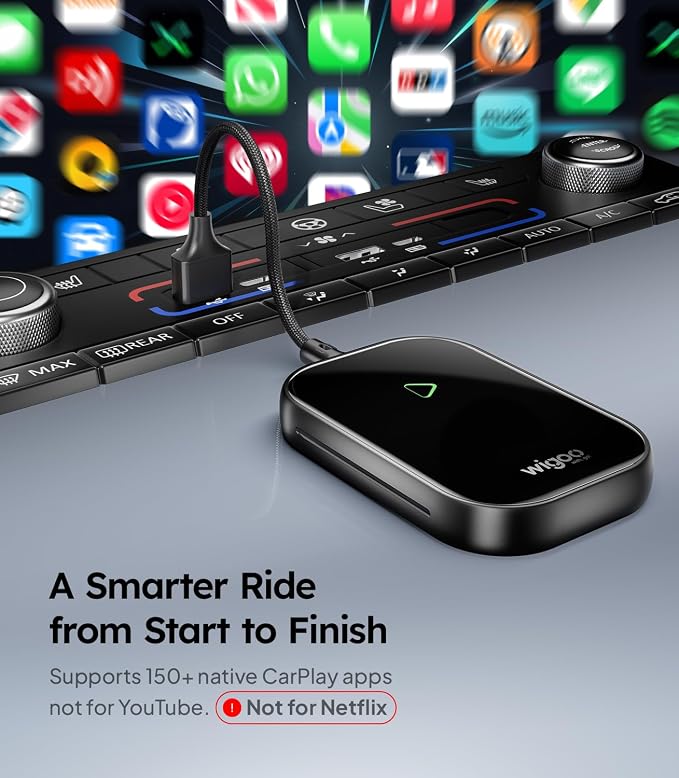 Wigoo 2025 Upgrade Wireless CarPlay Adapter - Image 3