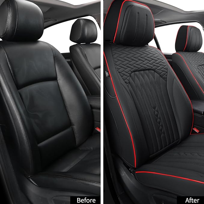 Car Seat Covers Full Set, Leather Seat Covers - Image 6