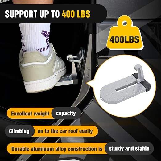 Nilight Car Door Step for Roof Access Universal Car Step Hook for Roof SUV - Image 2